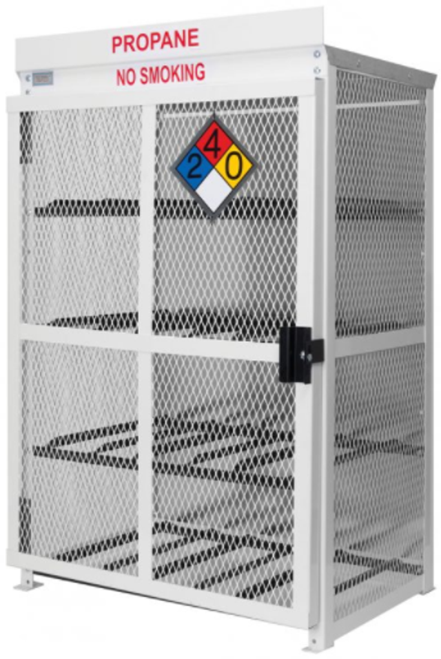 12-Hold Steel 33.5# Forklift Cage